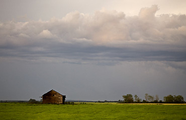 Image showing Storm Clouds Prairie Sky