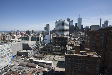 Image showing Toronto Skyline from rooftop