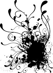 Image showing floral splat