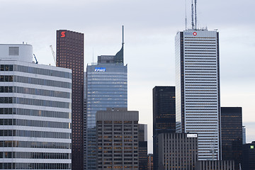 Image showing Toronto Skyline from rooftop