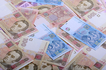 Image showing background of the Ukrainian money - UAH