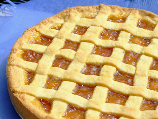 Image showing Apricot marmalade tart