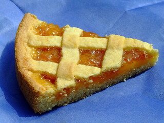 Image showing Apricot marmalade tart