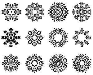 Image showing 12 Snowflakes