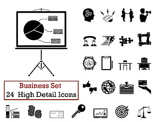 Image showing 24 Business Icons