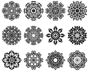 Image showing 12 Snowflakes