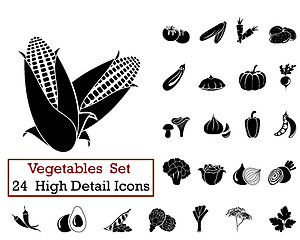 Image showing 24 Vegetables Icons