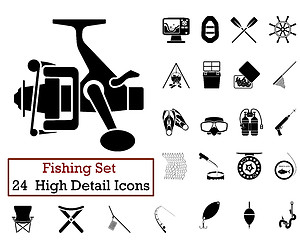 Image showing 24 Fishing Fishing Icons