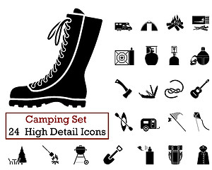 Image showing 24 Camping Icons