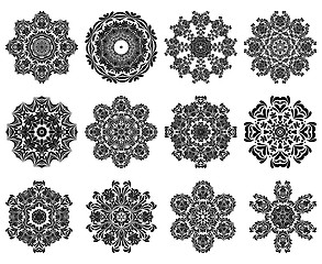 Image showing 12 Snowflakes