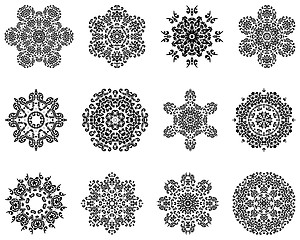 Image showing 12 Snowflakes