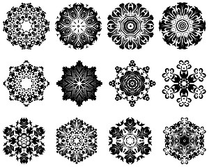 Image showing 12 Snowflakes
