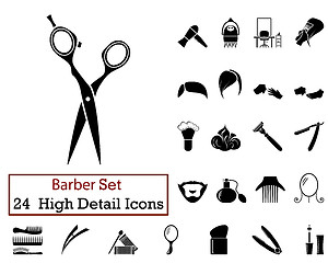 Image showing 24 Barber Icons