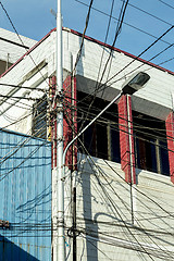 Image showing Tangle of Electrical Wires Manado, indonesia