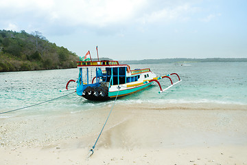 Image showing Catamaran on nusa penida beach, Bali Indonesia