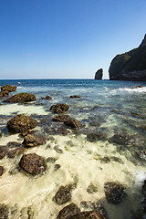 Image showing coastline at Nusa Penida island