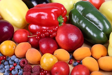 Image showing Fruits and vegetables