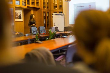 Image showing Lecture at university.