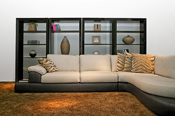 Image showing Shelf and sofa