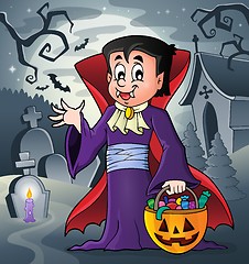 Image showing Halloween vampire theme image 6