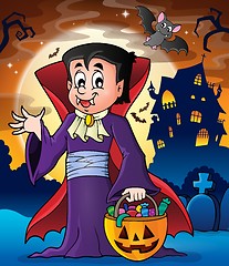 Image showing Halloween vampire theme image 2