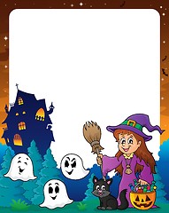 Image showing Halloween theme frame 8