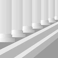 Image showing Grey Columns
