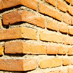 Image showing abstract step   brick in  italy old wall and texture material th