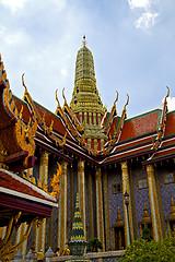 Image showing asia  thailand  in  bangkok  rain   temple abstract flower