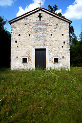 Image showing  italy  lombardy     in  the arsago seprio old   church     wall