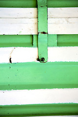 Image showing green  metal rusty      morocco in  