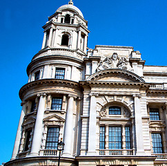 Image showing exterior old architecture in england london europe wall and hist