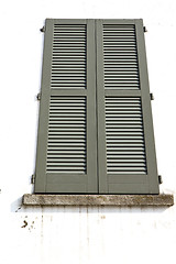 Image showing shutter europe  italy  lombardy         the milano old   window 