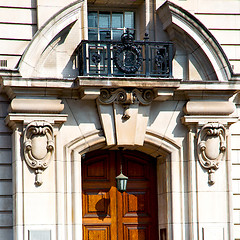 Image showing old architecture in england london europe wall and history