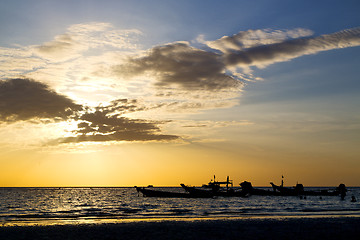 Image showing asia in the  kho tao bay isle sunset 