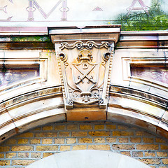 Image showing england  historic   marble and statue in old city of london 