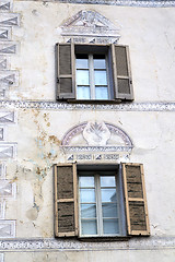 Image showing terrace europe  italy  lombardy       in  the milano  brick    