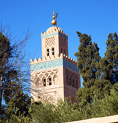 Image showing  muslim the history  symbol  in morocco  africa  minaret religio