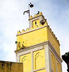 Image showing  muslim   in   mosque  the history  symbol morocco  africa  mina