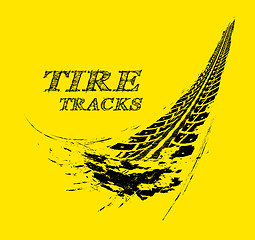 Image showing Tire tracks