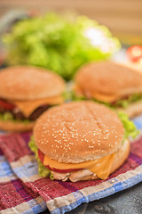 Image showing home made burgers