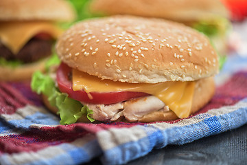 Image showing home made burgers