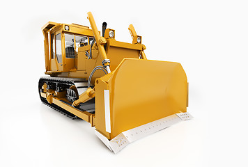 Image showing Heavy crawler bulldozer