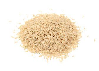 Image showing Long grain brown rice