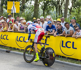 Image showing The Cyclist Dmitry Kozonchuk - Tour de France 2015