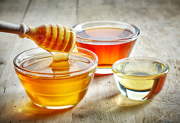 Image showing various kinds of honey