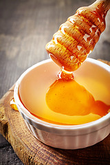 Image showing bowl of honey