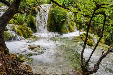 Image showing Waterfalls in Plitvice Lakes National Park, Croatia