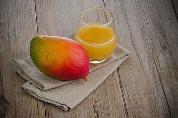 Image showing Fresh mango juice