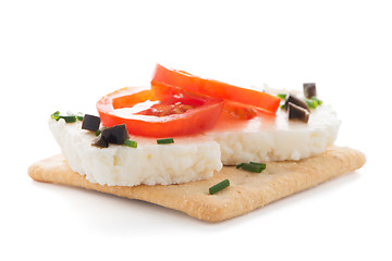 Image showing Crispbread with fromage